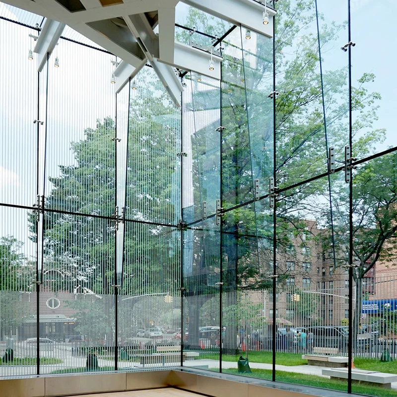 High Quality Soundproof Frameless Glass Curtain Wall System Modern Skyscraper Facade Curtain Wall Decoration