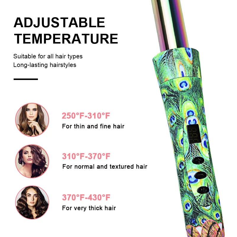 
Hot sale led electric Changeable head hair curling flat iron wholesale factory 