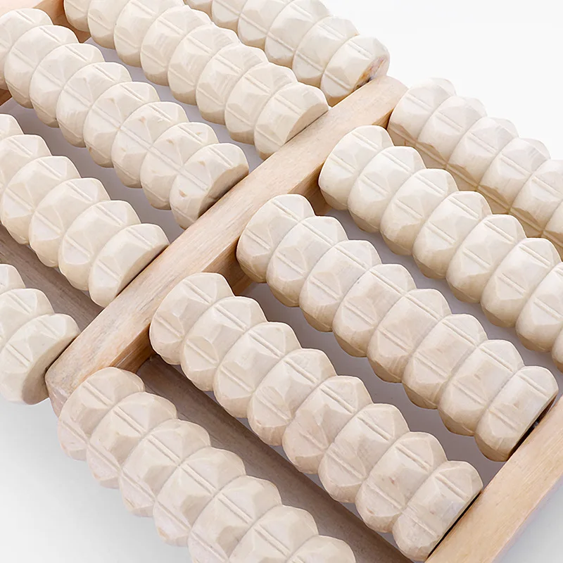6 Row Foot Roller Massager Reflexology Private Label Foot Massage Tool For Relieve Plantar