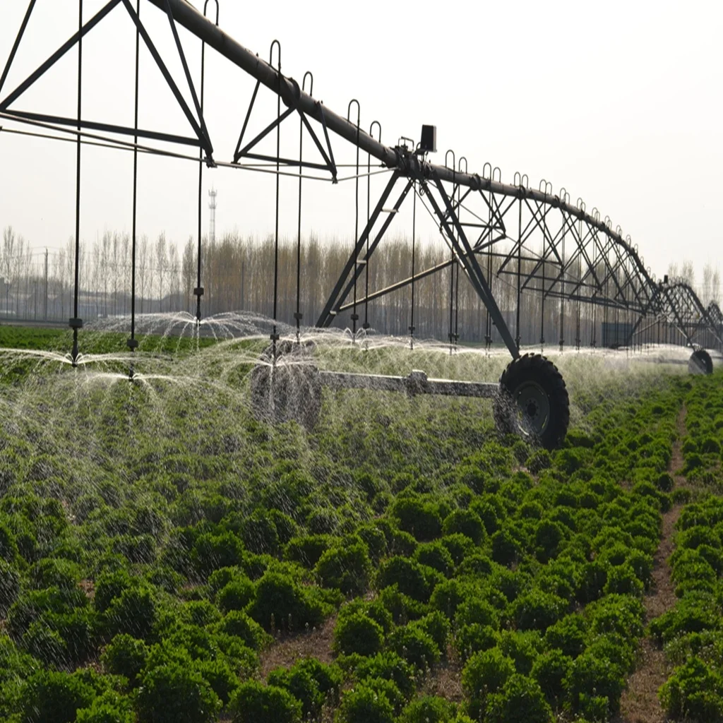 A spray irrigation machine with cross frame control system, high transmission accuracy, and error prevention Aqualine