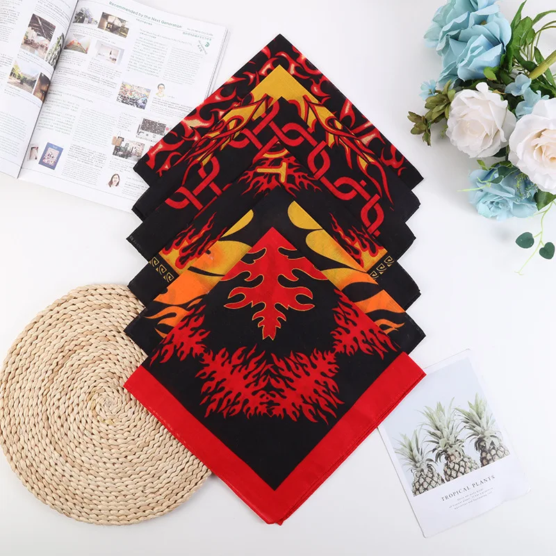 100% Cotton Paisley Pattern bandana bags Face Square Scarf Headwear Unisex Cowboy bandana chien