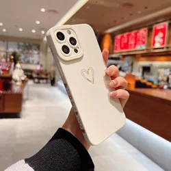 Side love solid color angel eye soft shell phone case for iPhone14 13 12 pro max xs xr 7 8Plus