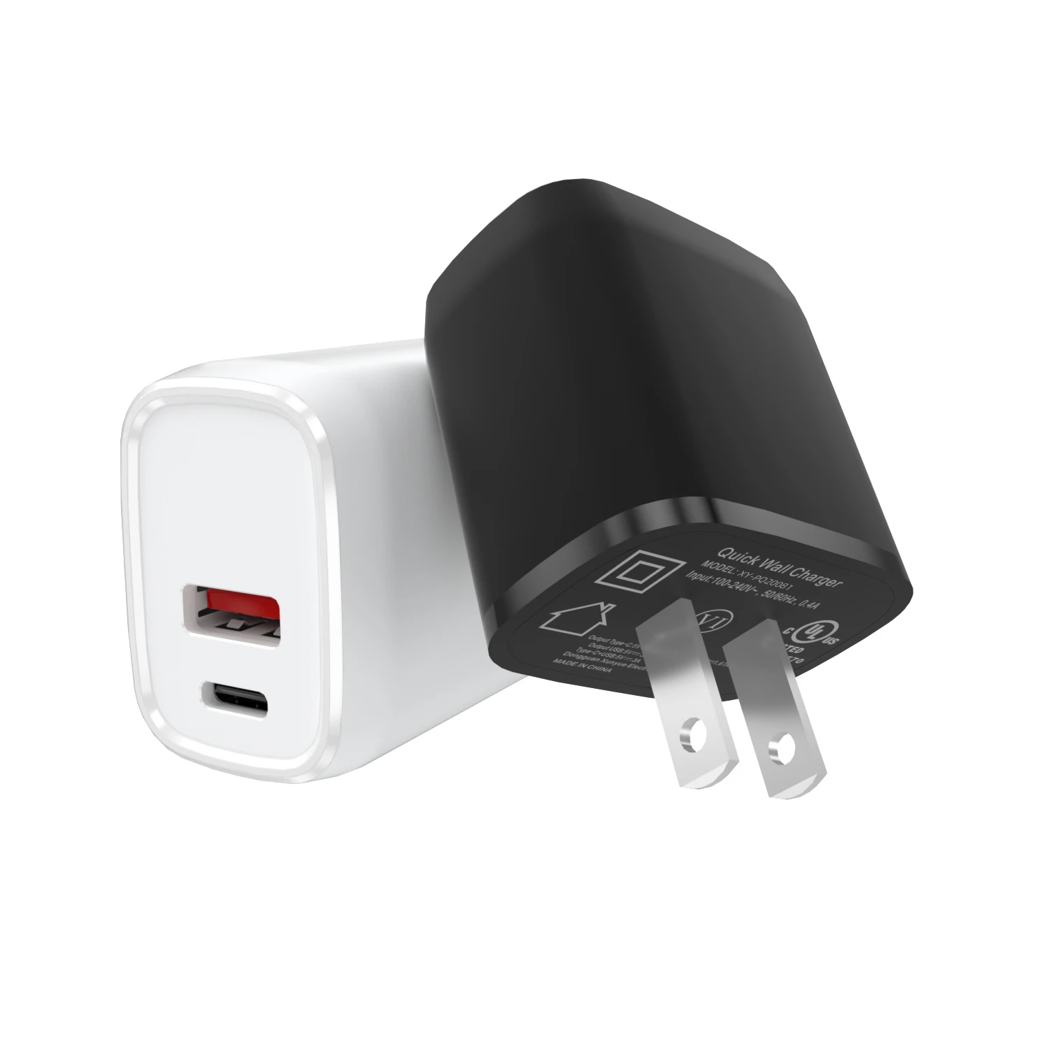 Оригинальный настенный Usb-редуктор Qc 20 США, адаптер для настольного ПК типа C 20 Вт Pd, быстрое зарядное устройство для мобильных телефонов Apple Iphone 12