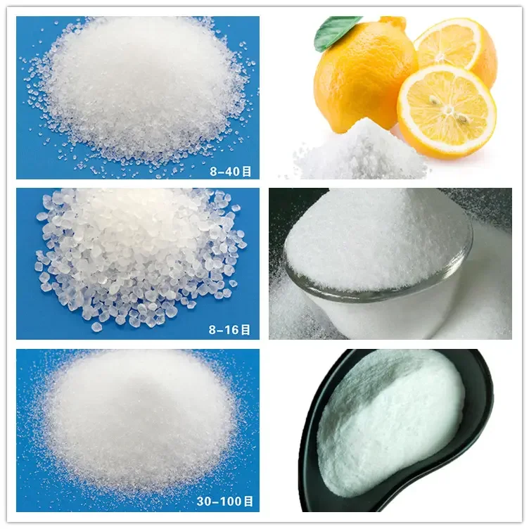 bulk citric acid Food Additives monohydrate citric acid food grade BP, USP