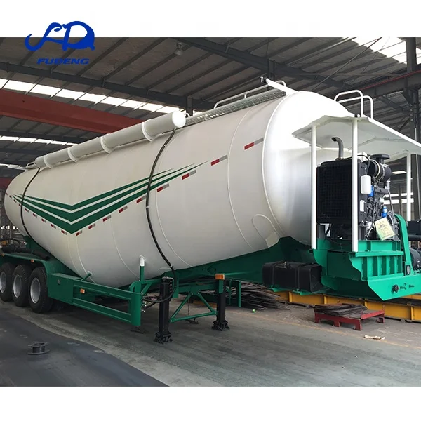 3 axles 40cbm cement bulker 60 ton v shape cement tanker bulk trailer for sale