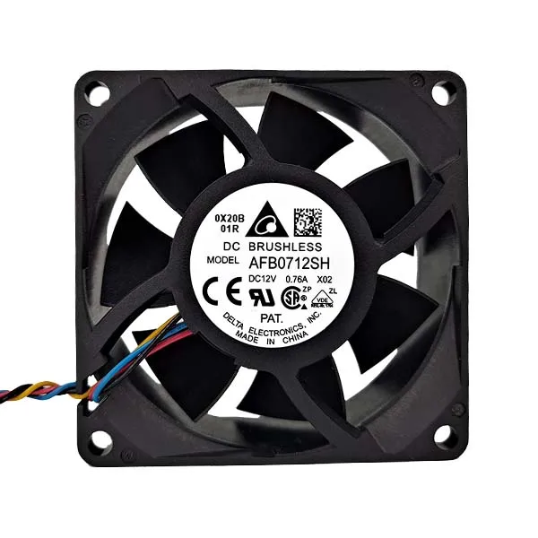 Delta AFB0712SHX02 PWM FG 12v reversible fan 4 pin 70mm 70x70x25mm 7025 dc fan
