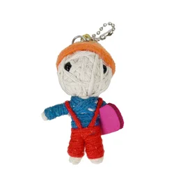 Factory price new designs plush voodoo doll toy keychain low moq custom voodoo doll mini toys