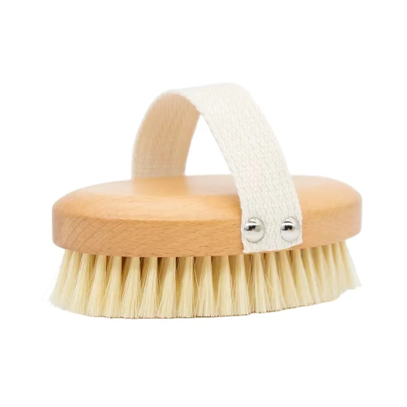 Professional Natural Bath Body Brush Natural Hard Eterna Pure Bristle Skin Bathing Shower Back Skin handle Brush