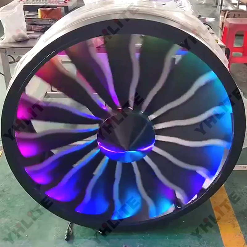 aircraft engine fan light led stage light triangular LED matrix lamps dj disco bar nigh club light