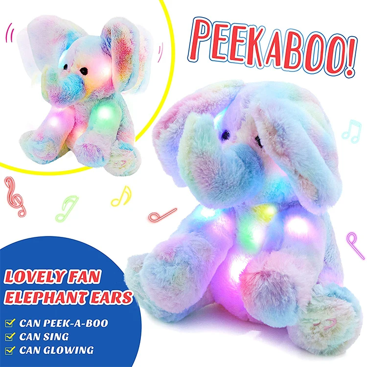 Cutely Baby Toy Musical Soft Plush Animal Electric Stuffed Elephant Toys