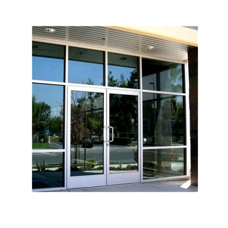 Aluminum Profile Glass Waterproof Swing Glass Door Modern Waterproof Doors for Bathroom
