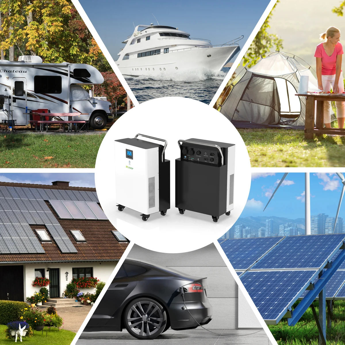 Top Portable Power Station 5KW for Home UPS Energy Storage Backup Solar Power Charging Station LiFePO4 220V 5000W