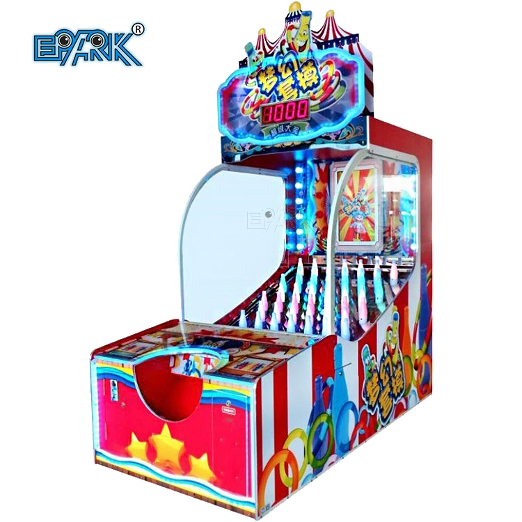 Fun Fair Game Rings Toss Booth Game Machine Coin Operated Skill Challenge Redemption Arcade Machine