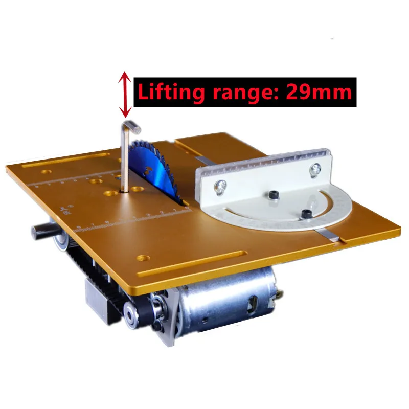 Custom 4 Inch Saw Blade Lifting Spindle Tool for Mini Table Saw Circular Saw Flip Cover Plate Lifting Bearing 775 895