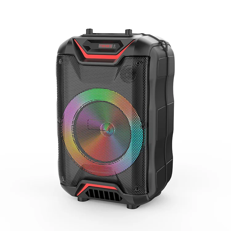  Promotion Latest 8 Inch ZQS8128 Outdoor Portable Speaker Mic Usb With 5V Rise Symphony Lights Direct