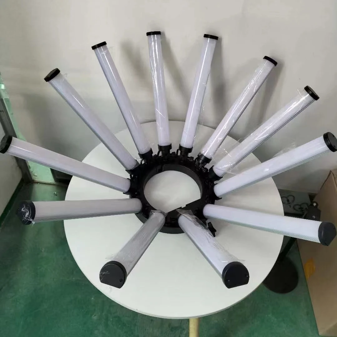 Super Bright 36 inch 12 Tubes Camera Phone Video LED Ring Light Photography Lighting Multimedia Star Lamp