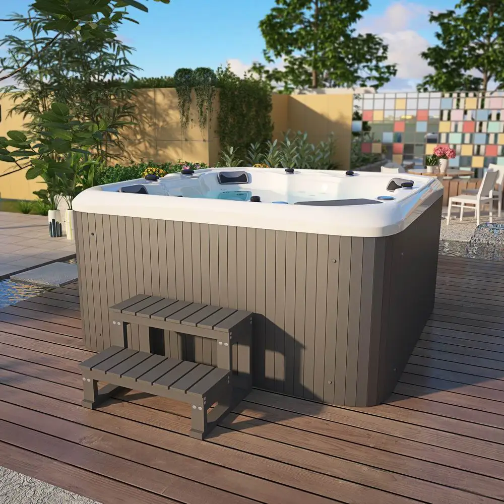 Хит продаж спа-салон jacuzi на 6 человек гидромассажная Ванна с 3