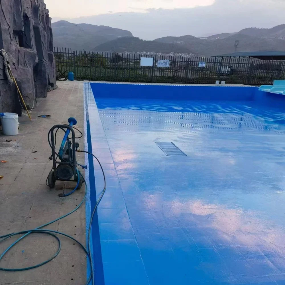 Spray Polyurea Liquid Floor Coating For Water World Environmentally Friendly