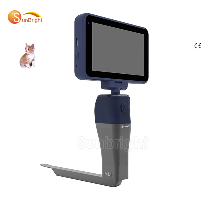 Professional Veterinary Reusable Laryngoscope Blades LED Handle device