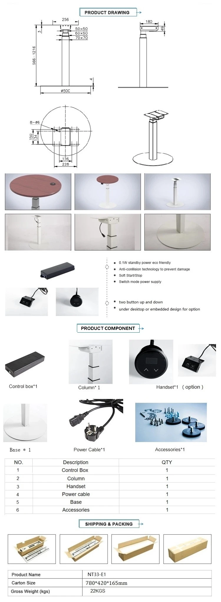 2021 New Low Price Single Motor Modern Electric Height One Leg Adjustable Office Sit Sit and Converter Laptop Desk