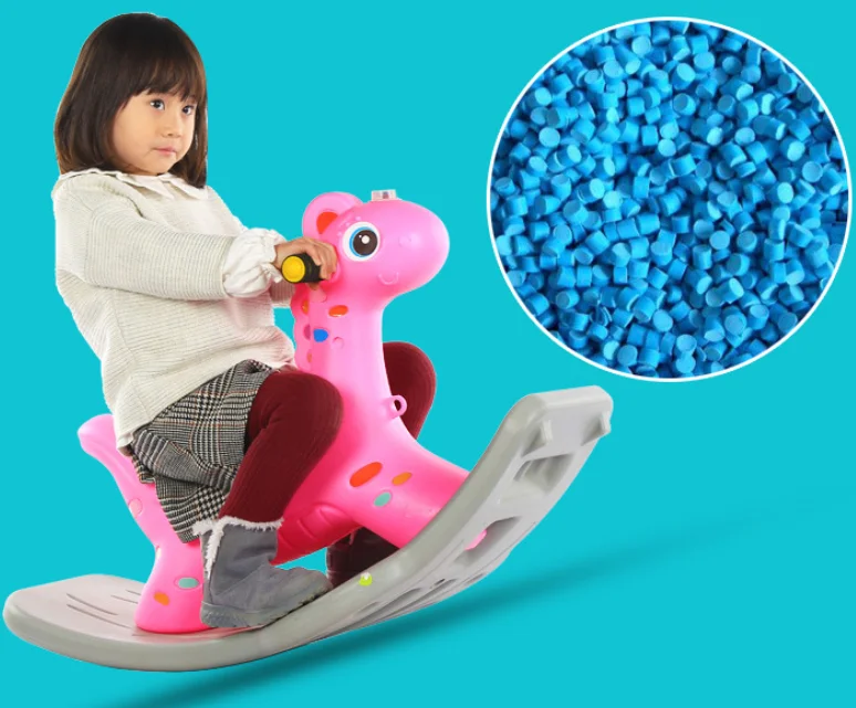 Cheap rocking horse for Kids / Pink Plastic rocking horse for baby / Kids ride on toys