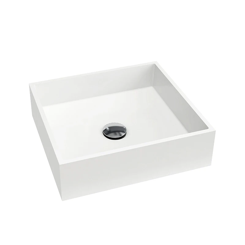 GeMei brand new Wholesale modern artificial stone hand wash basin art basin countertop bathroom solid surface basin sink
