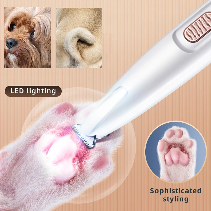 Electric Pet Clippers Cats Dog Foot Hair Trimmer USB Charging Pet Paw Hair Clipper Shaver Grooming Machine Pets Products