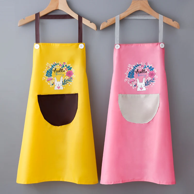 2020 yanzhen factory  household daily  hand wiping rabbit apron hand wiping waterproof apron apron custom logo wholesale