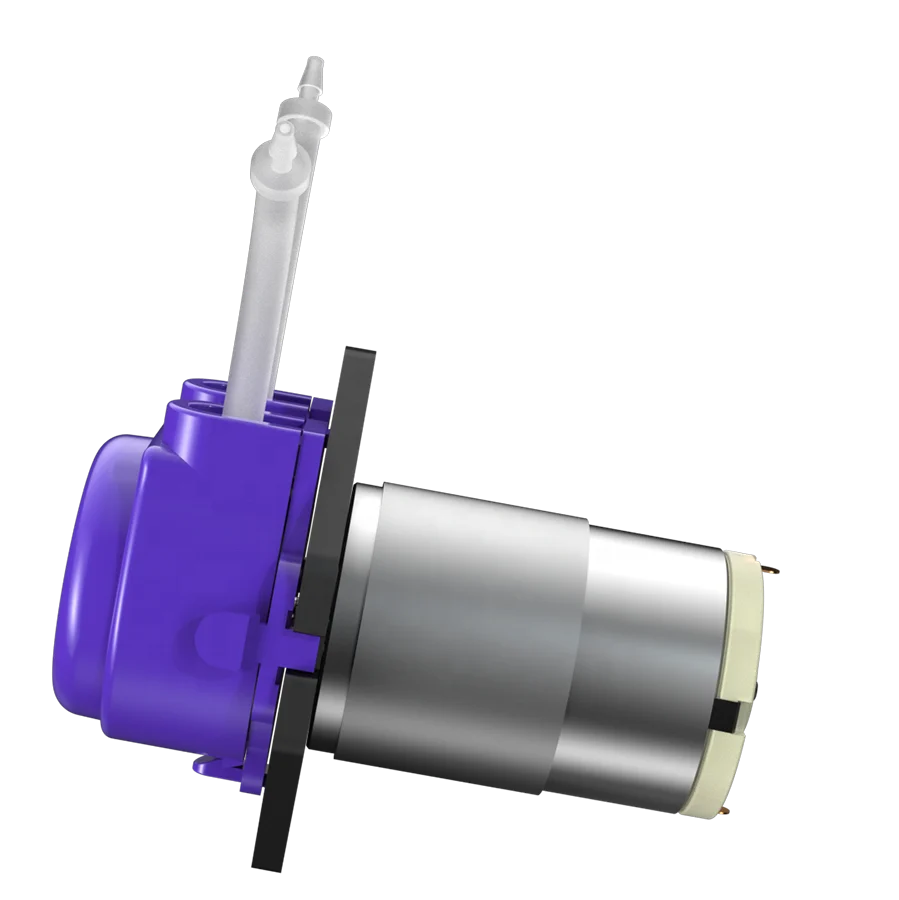 Cinyar DC 24V 12V 6V Mini Micro Peristaltic Pump with Food Grade Tube Medical Laundry Detergent Soap Dispense Water Dosing Pump