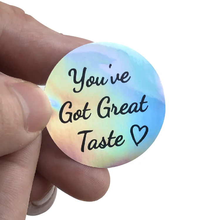 holographic laser vinyl sticker