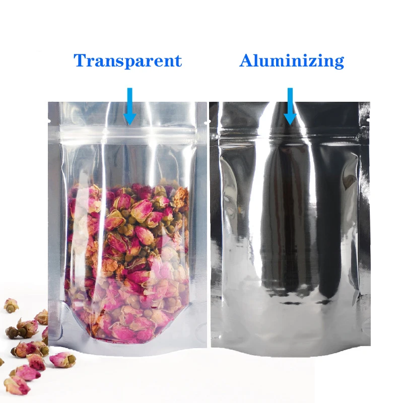 Custom Logo Nuts Candy Food Packaging Plastic Stand Up Pouch Aluminum Foil Ziplock Bag