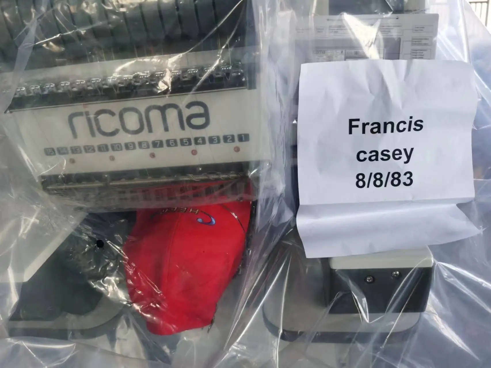 Factory sale good price single head tufting mixed flat embroidery machine 15 needles