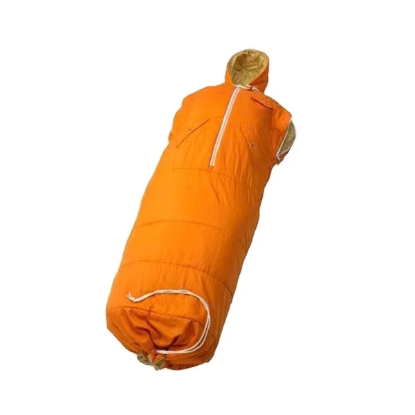 
factory minion wearable camping travel down sleeping bag with waterproof cover 