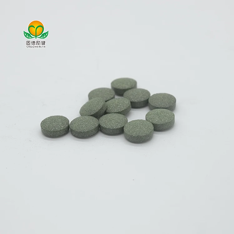 GMP Factory Supply  Spirulina & Chlorella & Barley Grass Mixed Tablet