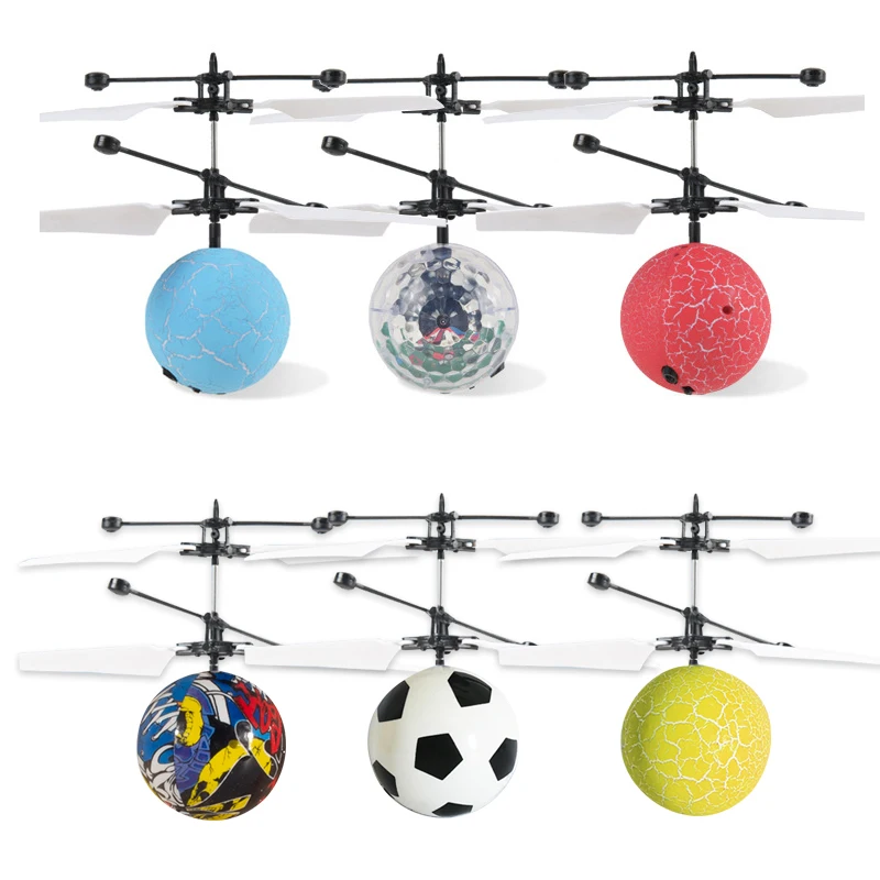 Лидер продаж на Amazon, индукционный летающий шар, игрушки со светодиодной подсветкой, вращающийся интерактивный шар для самолета, игрушка