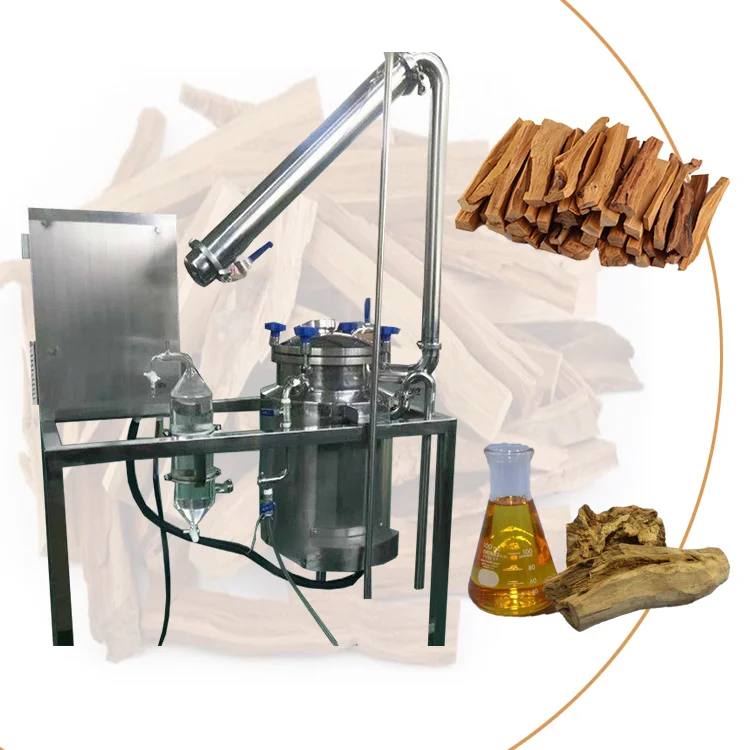 Steam distillation osmanthus lavender gum arabic essential oil extraction machine