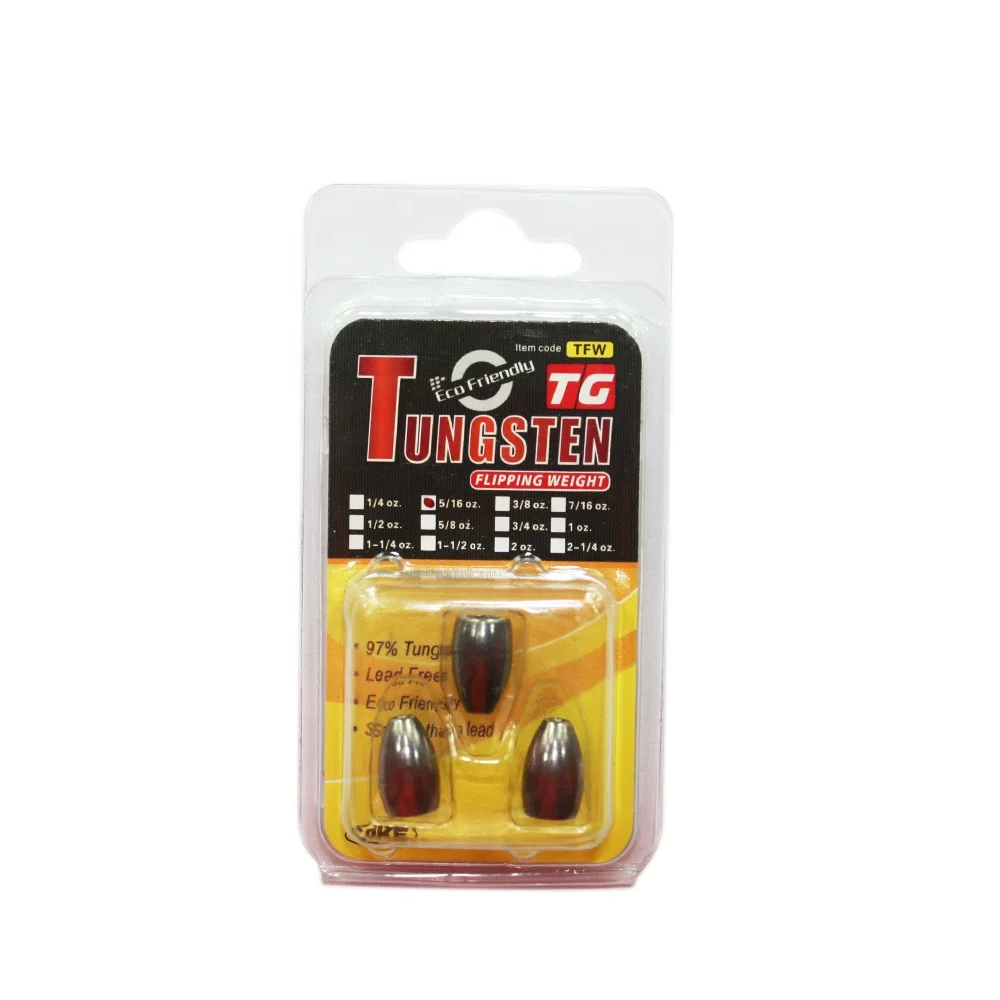 Chinese Wholesale Bass Fishing Flipping Tungsten Weights,tungsten Bullet Fishing Flippin Weights