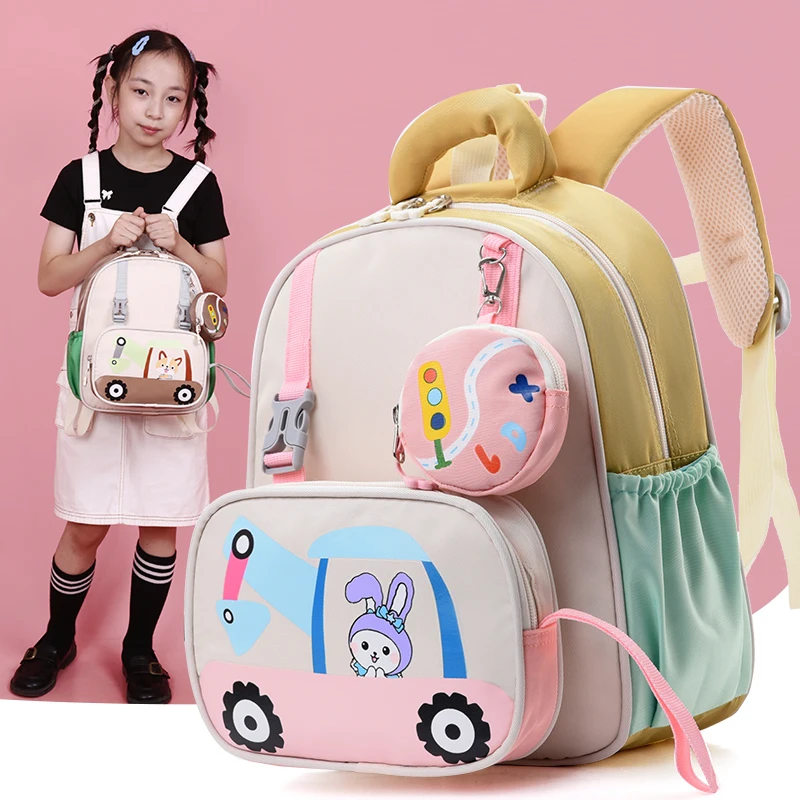 school supplies lovable students school bags for girls kindergarten backpack kids boys beautiful cartoon character schoolbags