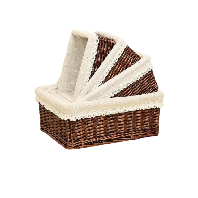 Wholesale Manufacturer Handmade Natural Wicker Fruit Bread Basket Cheap Picnic Eco Storage Baskets