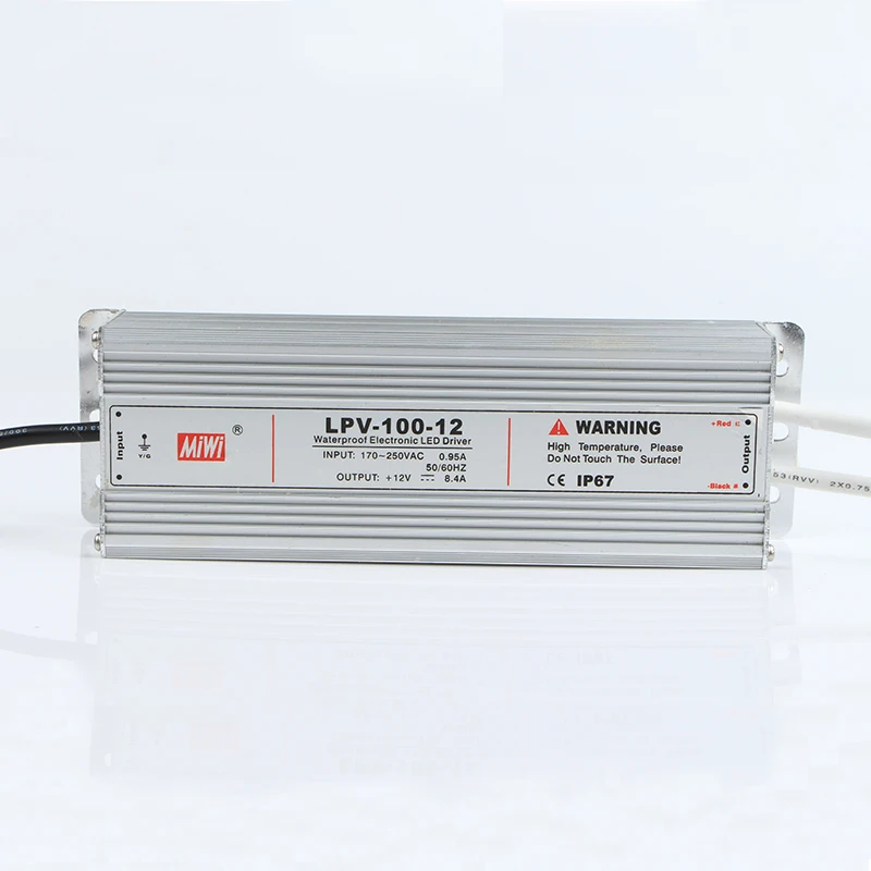 LPV-100-12 100W 12V 8.4A Waterproof IP67 switching power supply