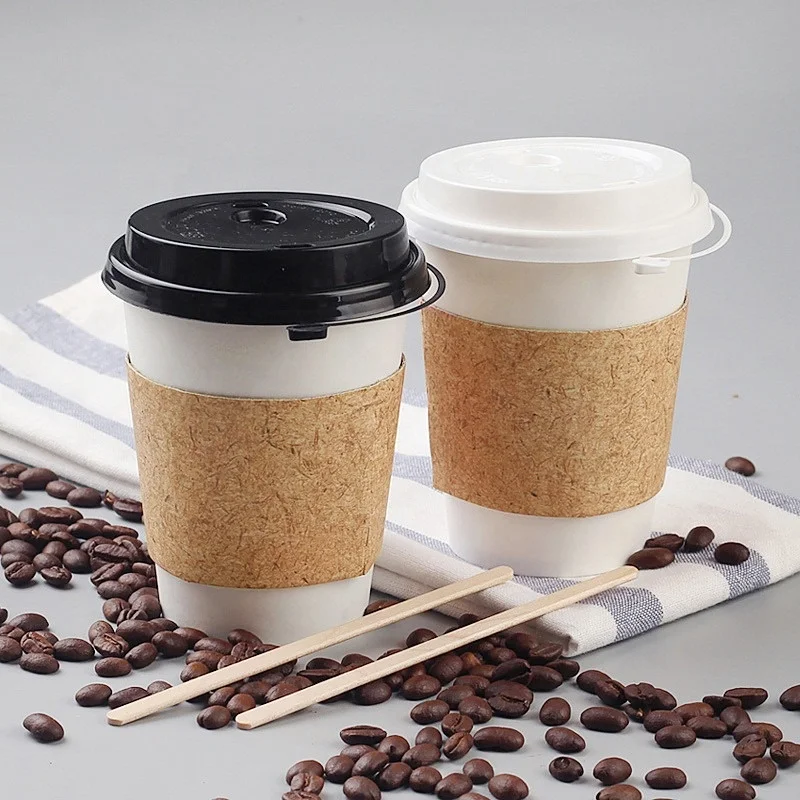 
Customized Logo Printed Paper Cup Mesin Takeaway Coffee 16 oz Double Wall Disposable Hot Drink Paper Cup 