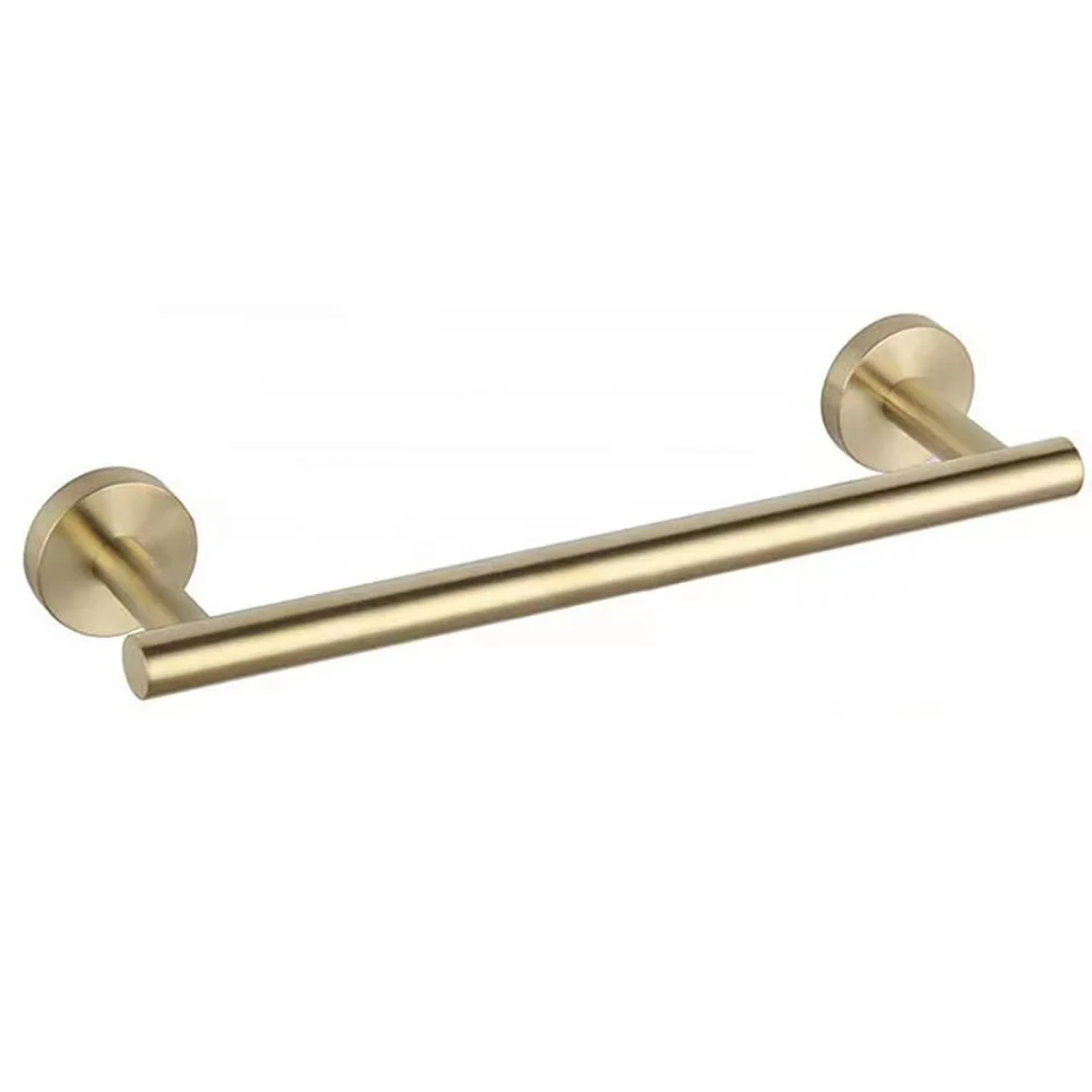 Fapully Bathroom Hardware Set sus304 Brushed Gold Bathroom Hardware Sets Quality Space Bath Towel Rack Gold Paper Holder