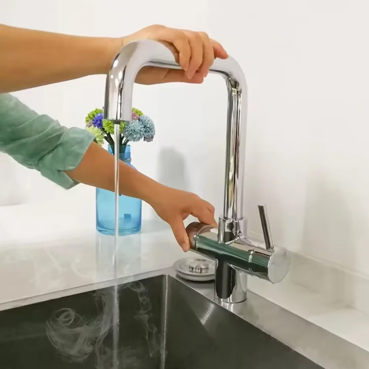 Iwater 2024 Modern Stainless Steel Brass Bronze Mixer Mixers Instant Boiling Hot Water Tap Taps And Faucets Kitchen Sink Faucet