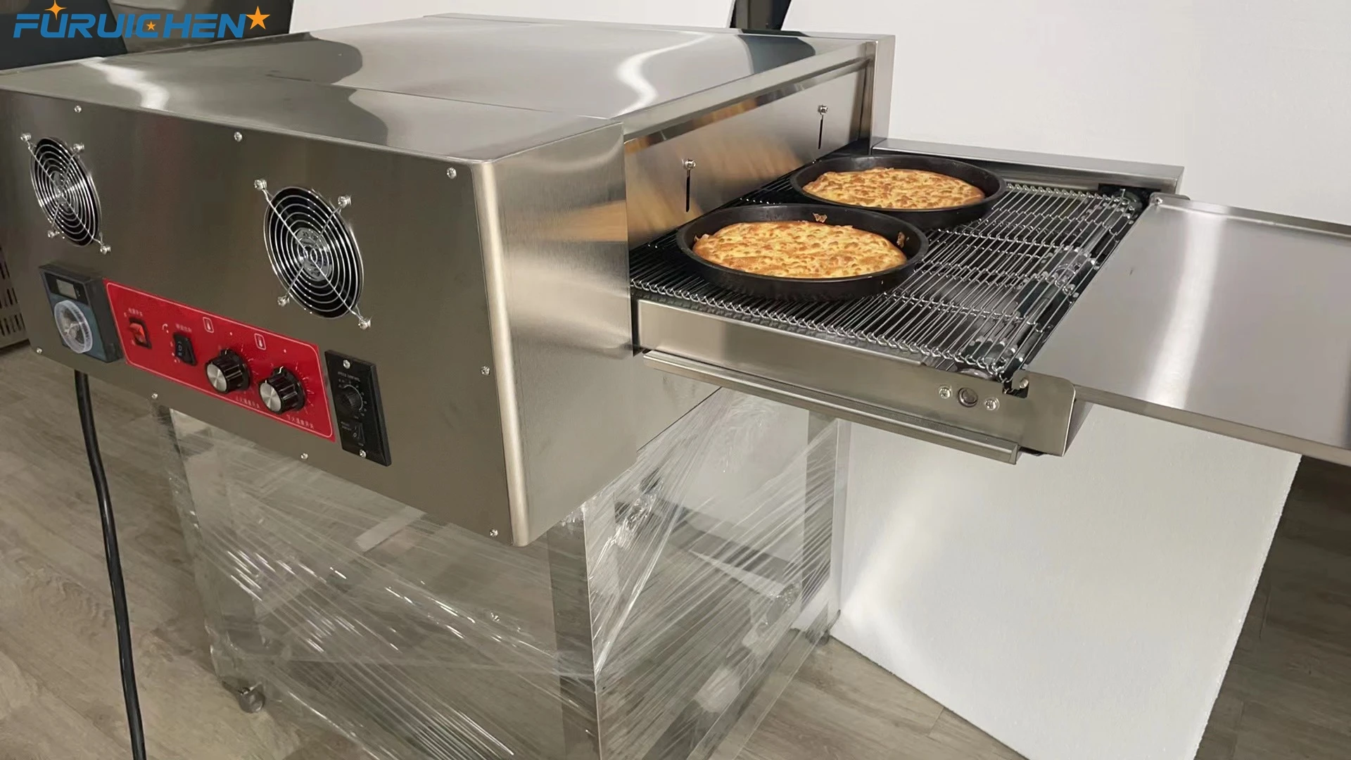 Furuichen Hot Sale Commercial 23.62Inch Conveyor Pizza Oven Mancfacurer Industrial Pizza Oven Machine