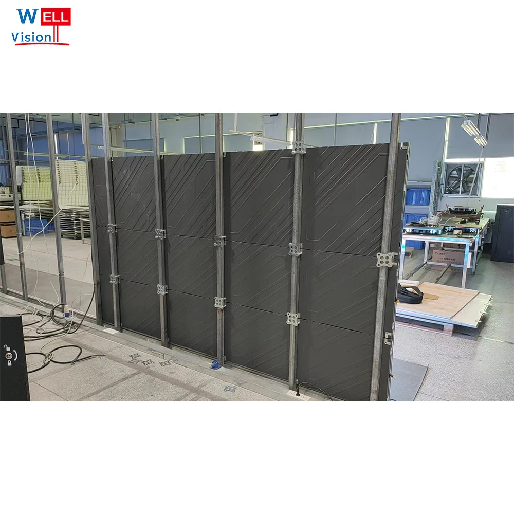 Wellvision P1.8 P2 P2.5 внутренняя Hd RGB Светодиодная панель дисплея 640*480 мм алюминиевый шкаф для литья под давлением светодиодная видеостена