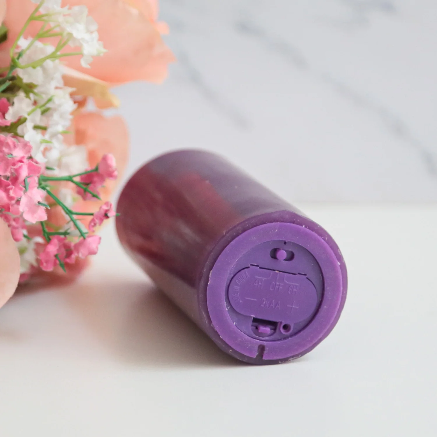 Patent Flame 360 Degree Shake Realistic Battery Operated Flameless Wax 3d Real Flame Pilla Rcandle Light Led