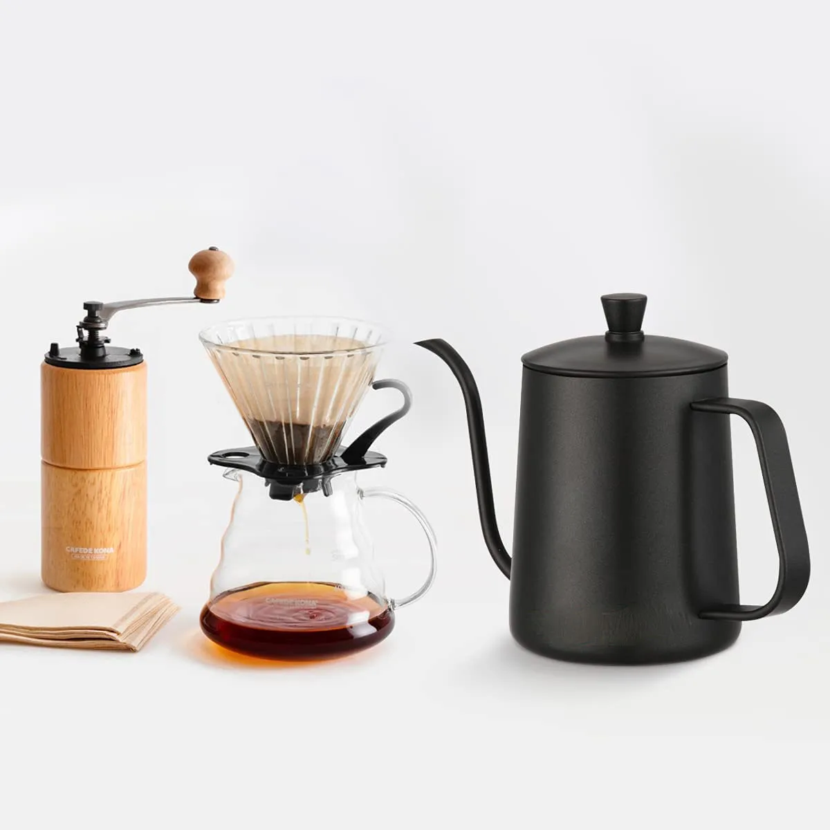 12oz/350ml Gooseneck Spout Coffee Drip Kettle Stainless Steel Pour Over Kettle With Stainless Steel Handle Coffee Marker