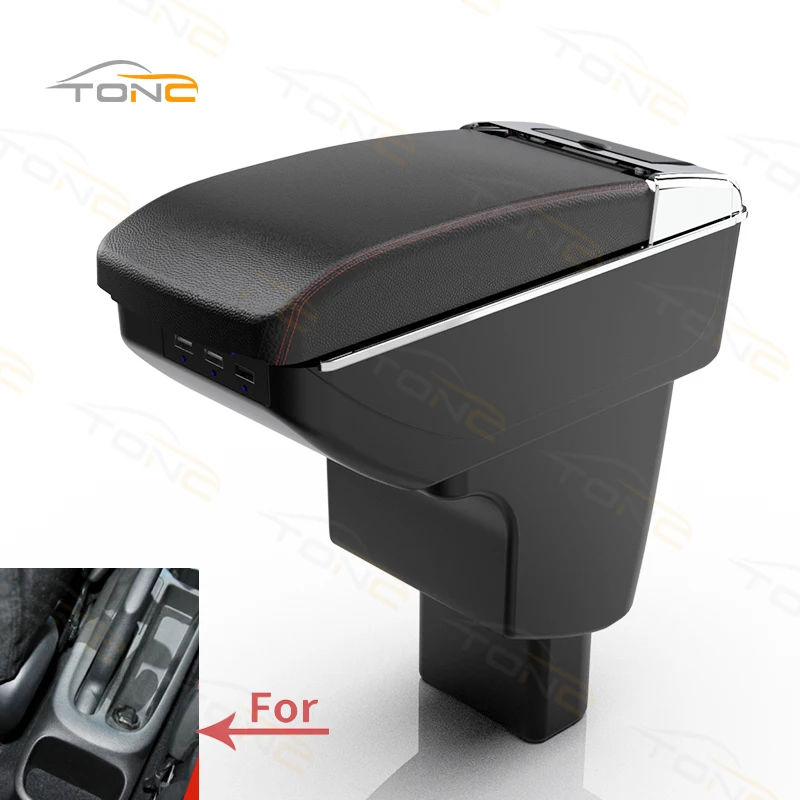TONC Hyundai I10 Armrest Console with USB Charger, Cup Holder, and Generous Storage: Practicality and Style Combined
