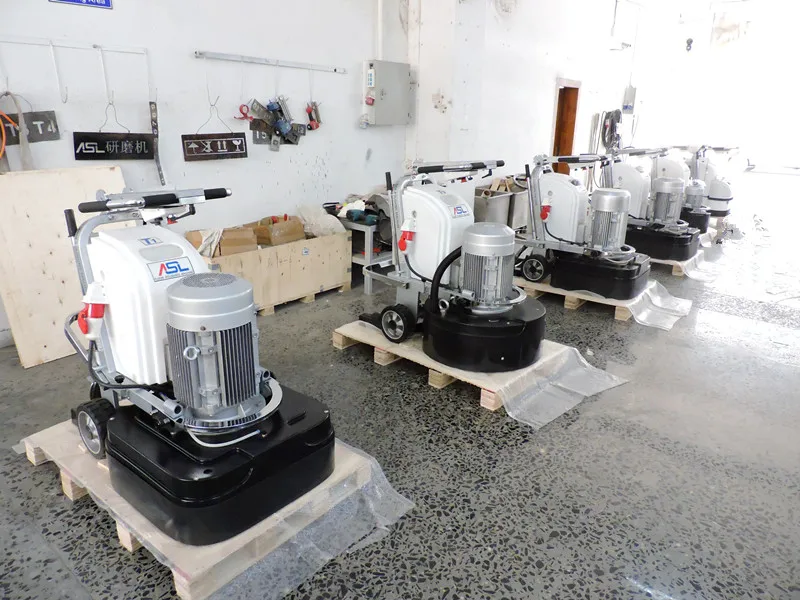 ASL750-T9 hand operated concrete floor grinder with vacuum cleaner from shanghai manufacture