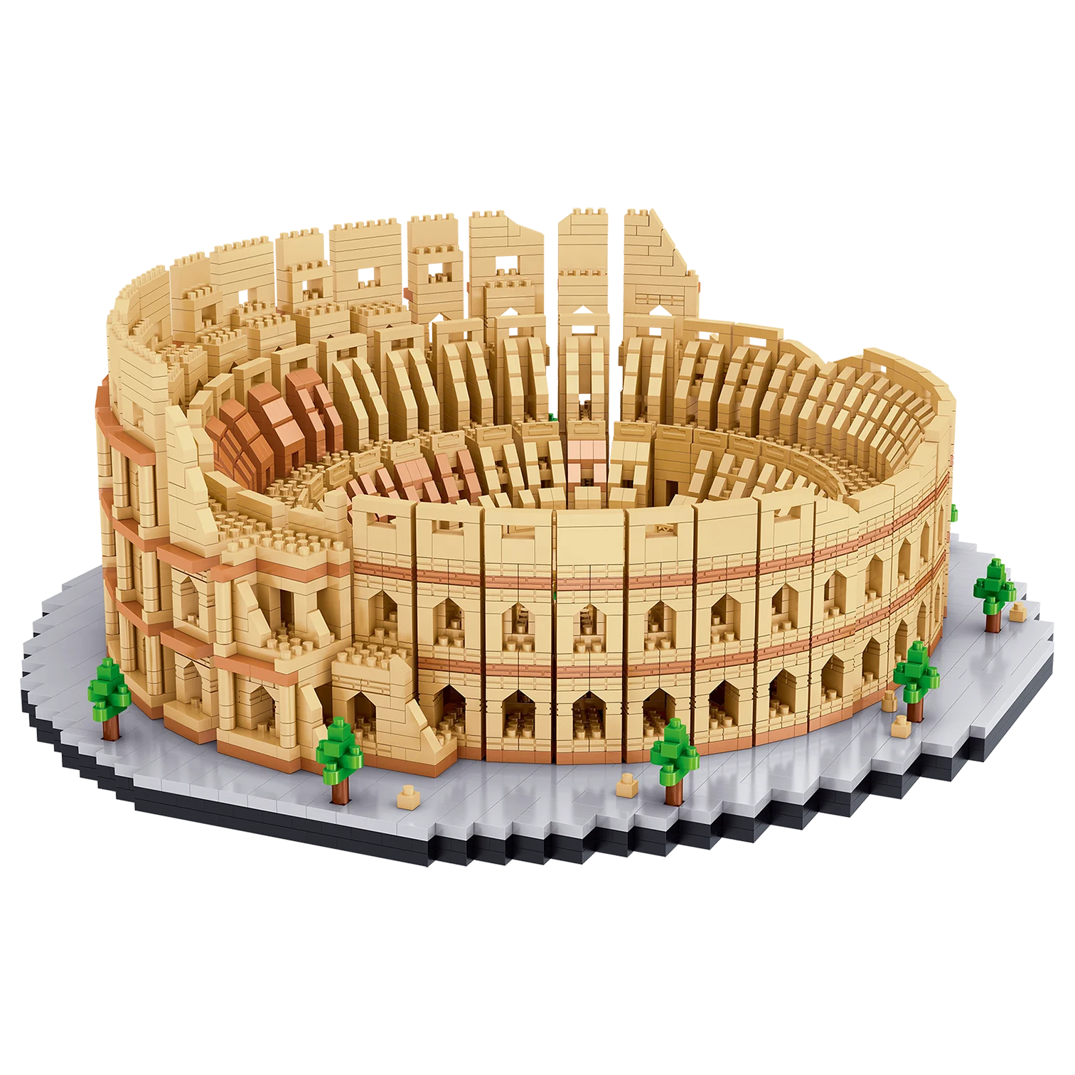 Brick Building Toy Set 5594 pcs mini block stem toy education street view block toy The Roman Colosseum